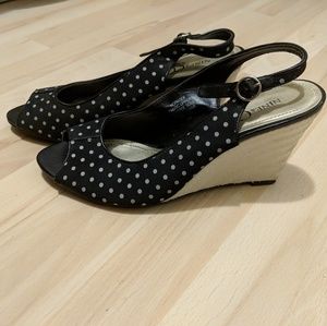 Polka Dot Nine & Co Wedges
